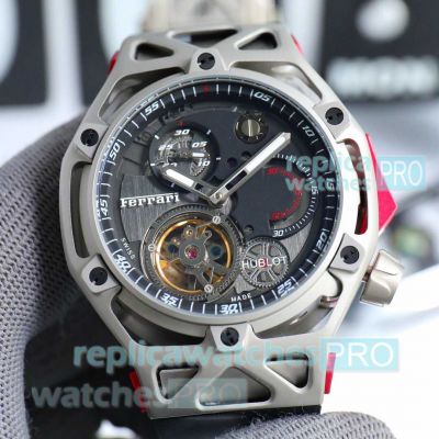 New versions - Copy Hublot Techframe Ferrari 70 Years Watches Titanium Case